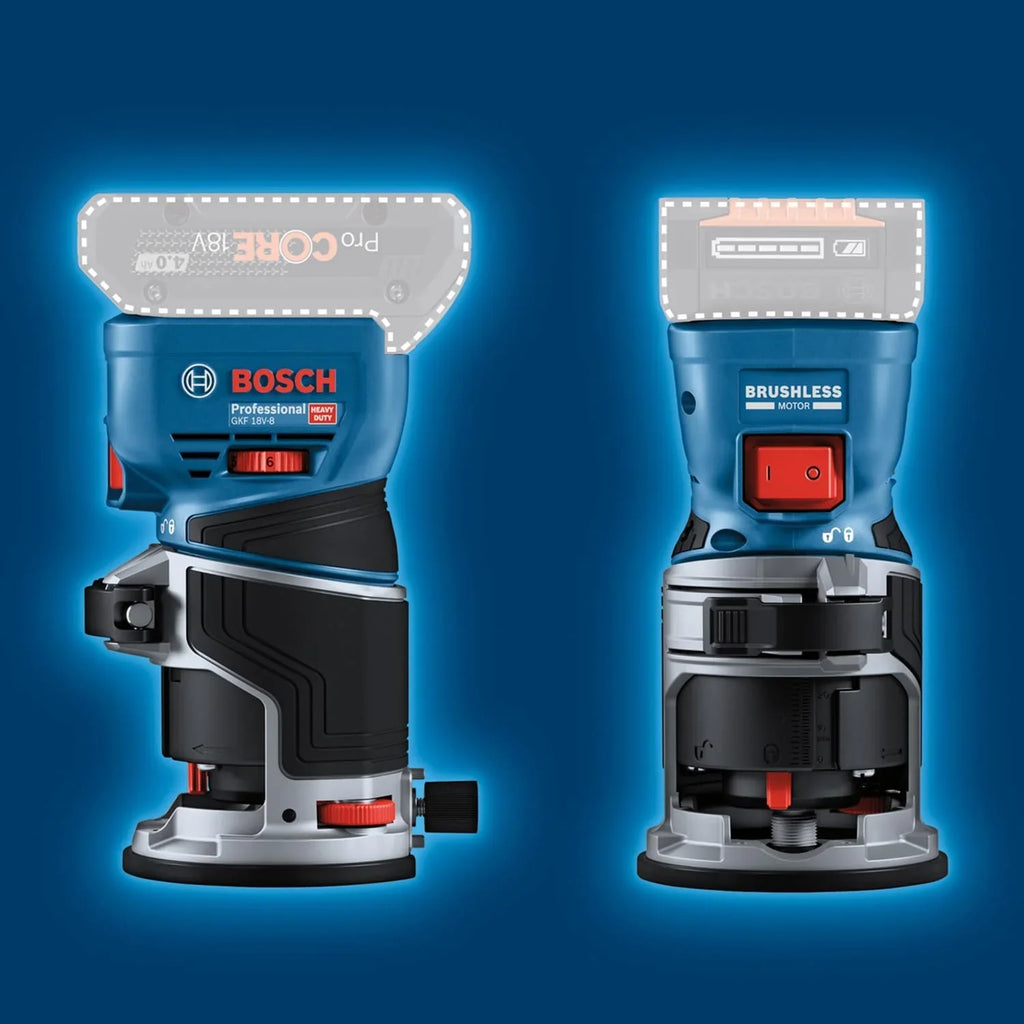 Bosch PRO Fresadora de cantos a batería GKF 18V-8