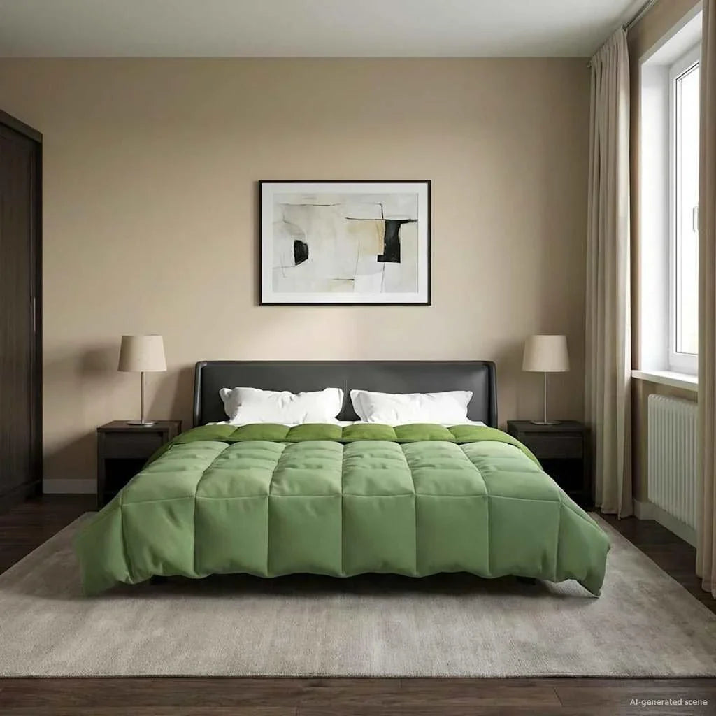 VidaXL - Edredón de invierno (240 x 260 cm, microfibra, edredón moderno y asequible, ropa de cama de microfibra cómoda, funda de edredón versátil, suave acolchado