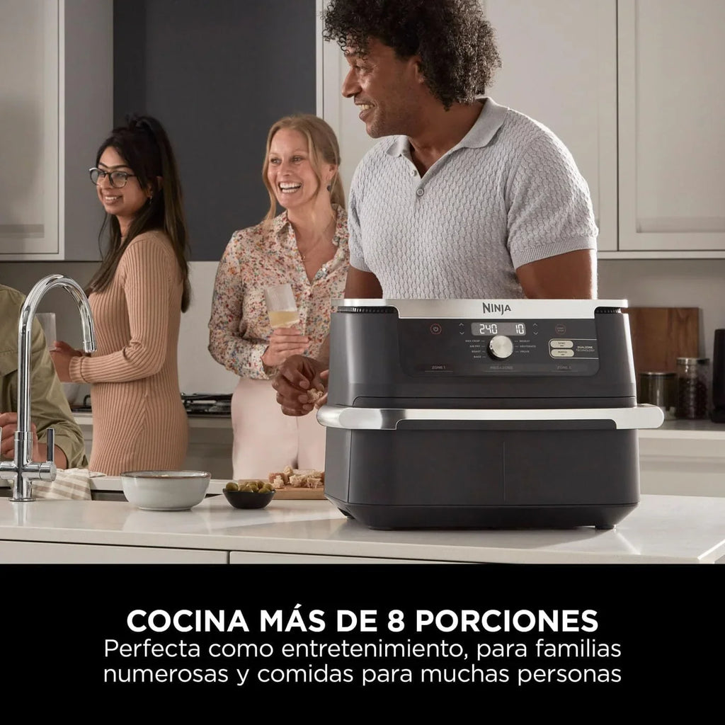 Ninja Foodi FlexDrawer, Freidora de Aire con Zona Flex, Negro