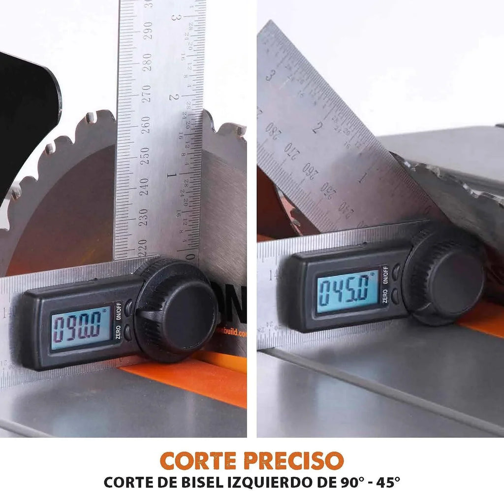 EVOLUTION POWER TOOLS 057-0003 Sierra de mesa multimaterial Rage 5-S, 1500 W, 230 V, 255 mm