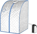 COSTWAY 3L Mini Sauna de Vapor para Casa con Control Remoto, Silla y Accesorios Sauna de Vapor Portátil con Control Remoto, 1000w Cabina de Sauna con Temperatura y Temporizador Ajustables (plata)
