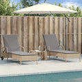 2 Uds Tumbona | Sillas Con Cojines Ratán Sintético Beige Cfw512621