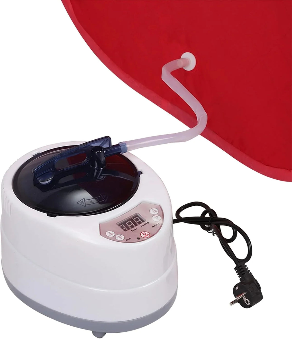 MINGYI - Sauna de vapor portátil y plegable de 1000 W con cabina de vapor, generador de vapor de 2,5 camas y mando a distancia, 80 × 80 × 135 cm (rojo)