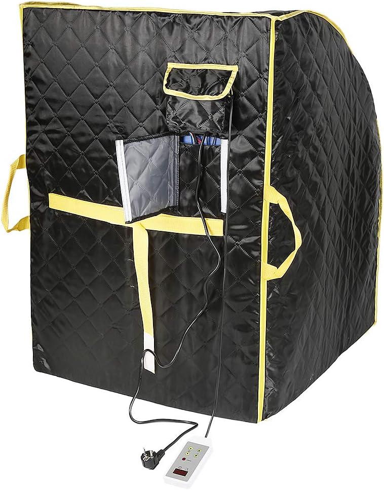 Sauna Infrarroja, Sauna Portátil, Tienda de Sauna Portátil Plegable con Control Remoto para Baño de Sauna Desintoxicación Perspiración Terapia Perder Peso (Negro)