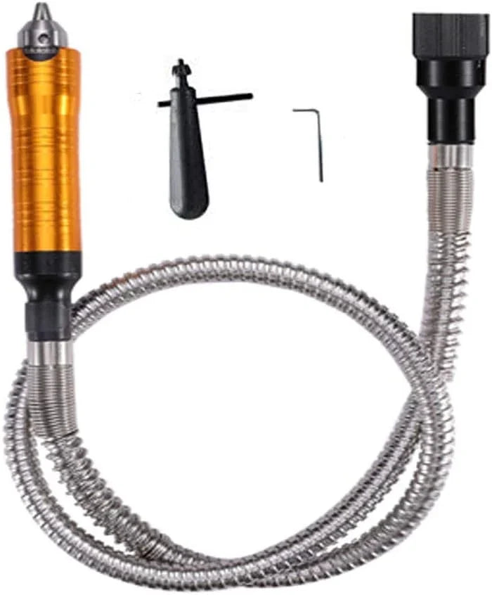 1/4HP Amoladora Eléctrica Multiherramienta Herramienta Rotativa Eje flexible que cuelga la amoladora Carver Kit, control de pedal,780W fuerte potencia, eje flexible de metal, 23000 RPM