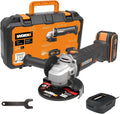 WORX WX807 Amoladora Angular 125mm con Batería 20v - 4Ah, 6 Velocidades