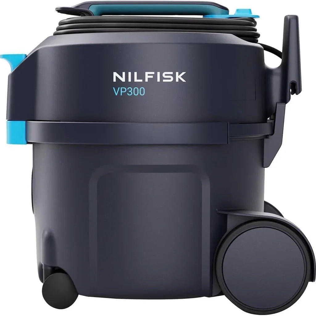 Nilfisk Aspirador Profesional VP300 HEPA Basic (Aspirador Industrial con Filtro HEPA, Capacidad de la Bolsa de Filtro 10 l, Potencia de succión 800 W, Flujo de aire 32 l/s) 107421144 (Nero)