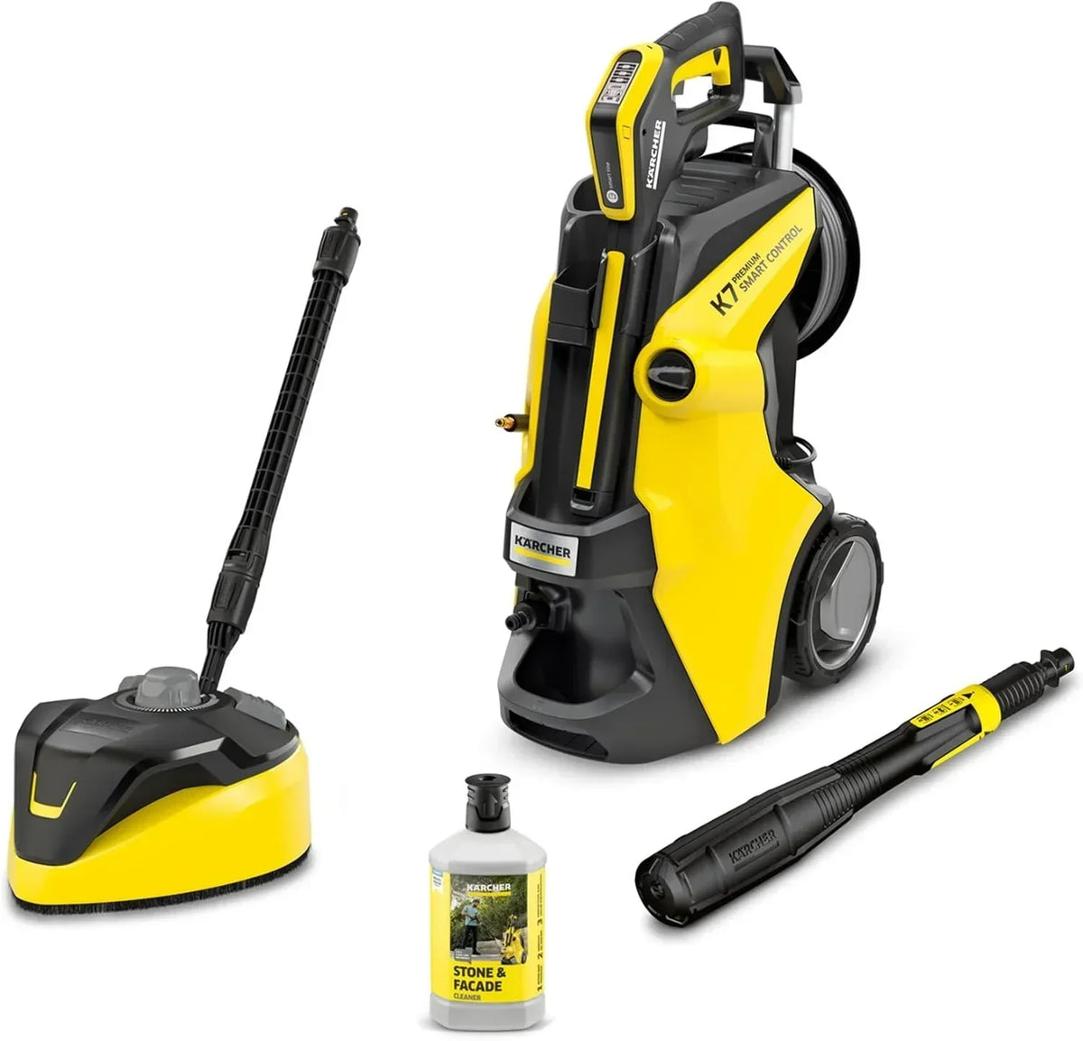Kärcher K 7 Premium Smart Control Flex Home Pressure Washer, Pressure: 180 Bar, Flow Rate: 600 l/h, Performance: 60 m²/h, Water Filter, Weight: 18 kg, Flex Hose, Multi Jet Lance