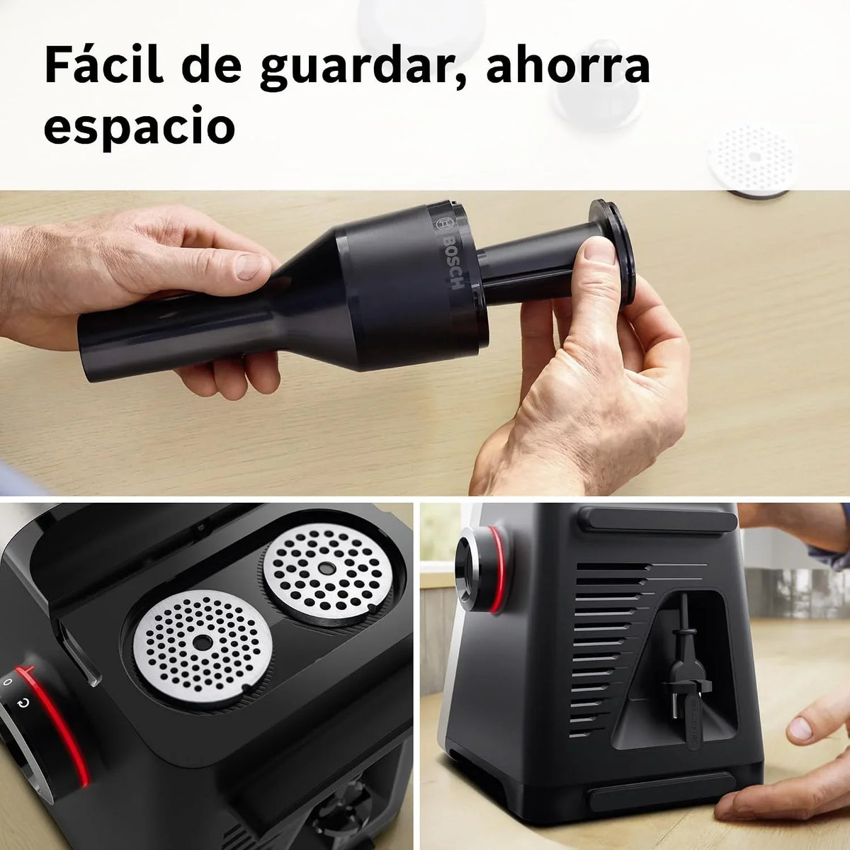 Bosch, Picadora de carne, MultiPower Serie 8, 500W, MFWS840M