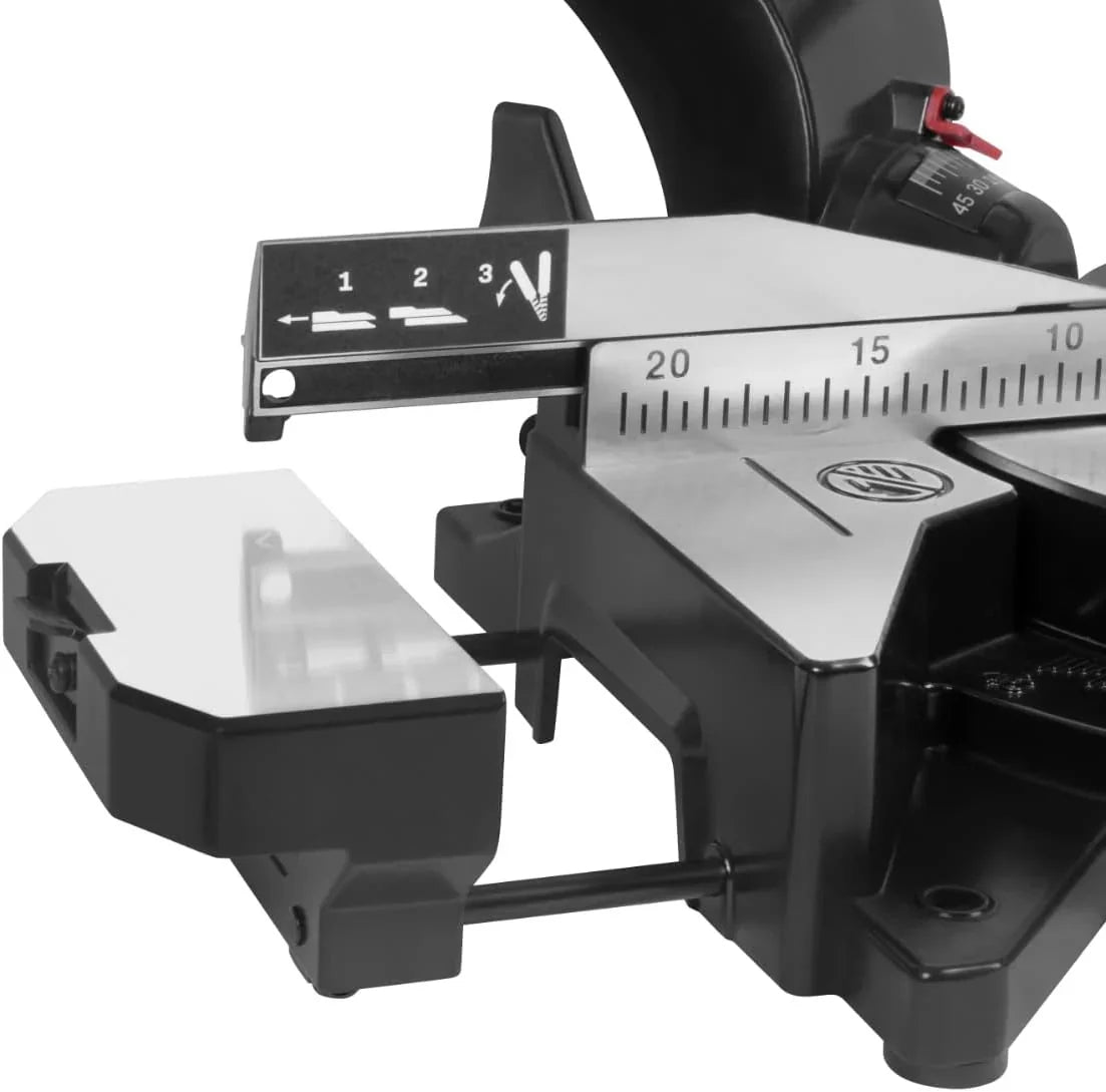 VONROC Sierra ingletadora - PRO - 2200W - 255mm - Multi-material - Con láser, luz LED y hoja de sierra de 48T