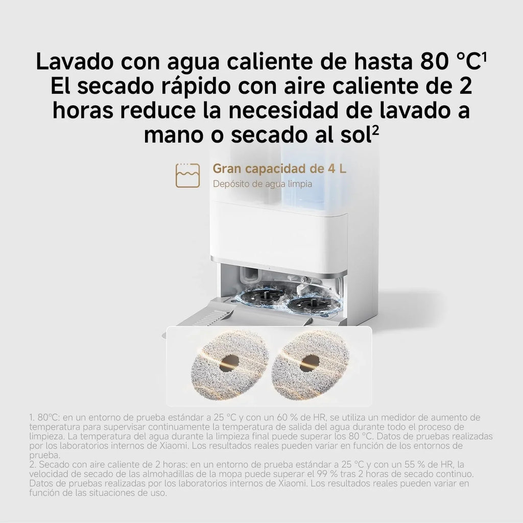 XIAOMI 5 Robot Aspirador con Fregado, 20000 Pa, Navegación DToF