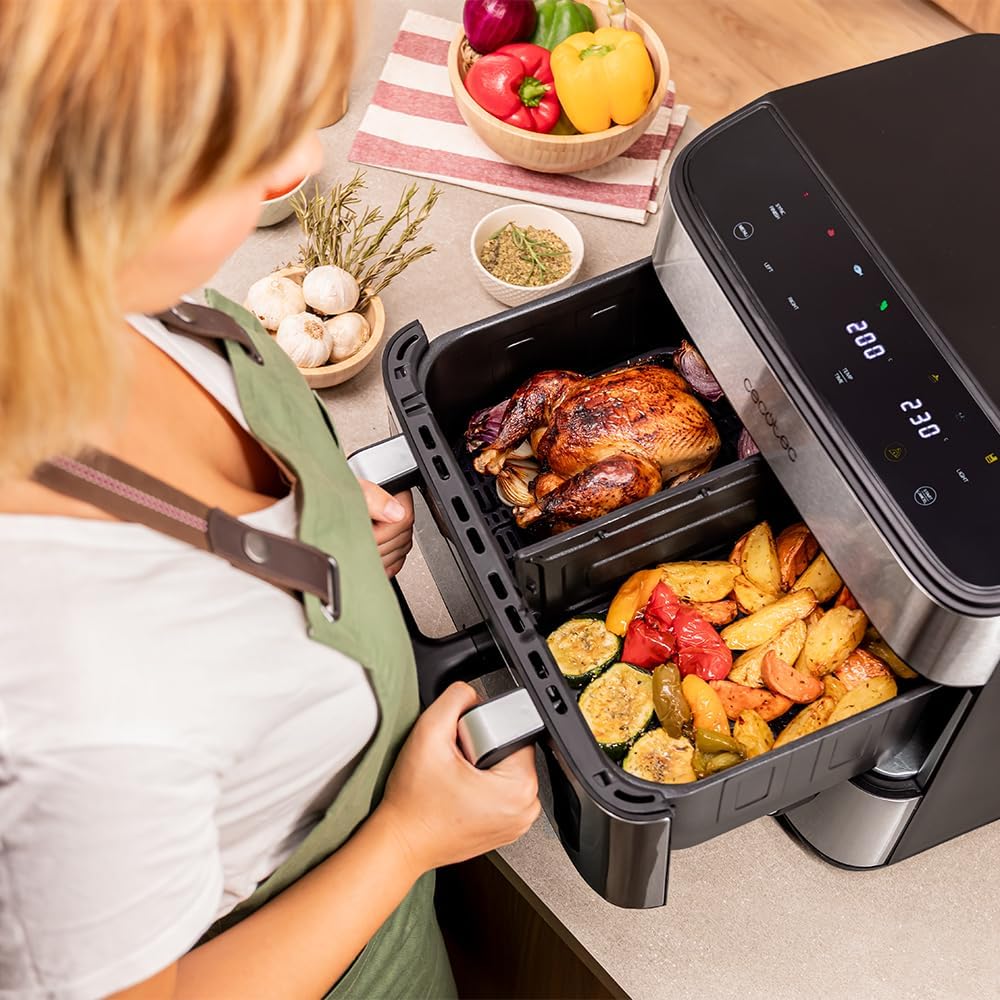 Cecotec Freidora de Aire 18 L Cecofry FoodCourt 18000 4Pizza + Horno