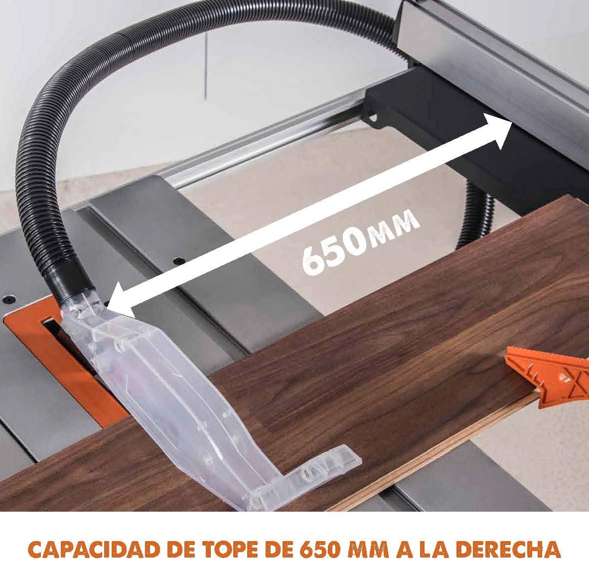 EVOLUTION POWER TOOLS 057-0003 Sierra de mesa multimaterial Rage 5-S, 1500 W, 230 V, 255 mm