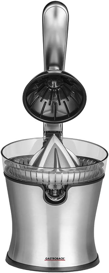 GASTROBACK Exprimidor Advanced Pro S 41150, 100 W, aluminio fundido, arranque automático, insertos de acero inoxidable