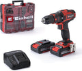 Einhell Set de taladro percutor con batería TE-CD 18/40 Li-i +64 (2x2,0 Ah)