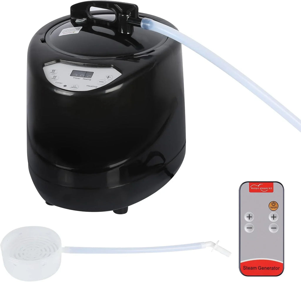 1000 W Sauna completa del cuerpo con cabina de vapor, generador de vapor, mando a distancia, sauna de vapor portátil y plegable, sauna SPA para casa, 90 x 90 x 180 cm, rojo