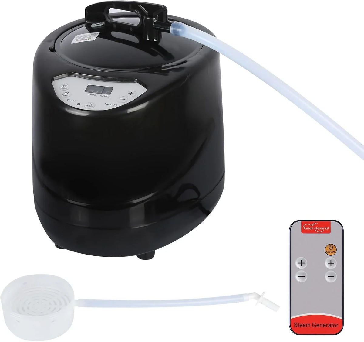 1000 W Sauna completa del cuerpo con cabina de vapor, generador de vapor, mando a distancia, sauna de vapor portátil y plegable, sauna SPA para casa, 90 x 90 x 180 cm, rojo