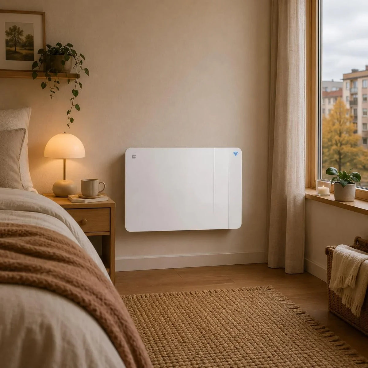CIARRA 1000W Inertia Radiator with Ceramic and WiFi Heating Film