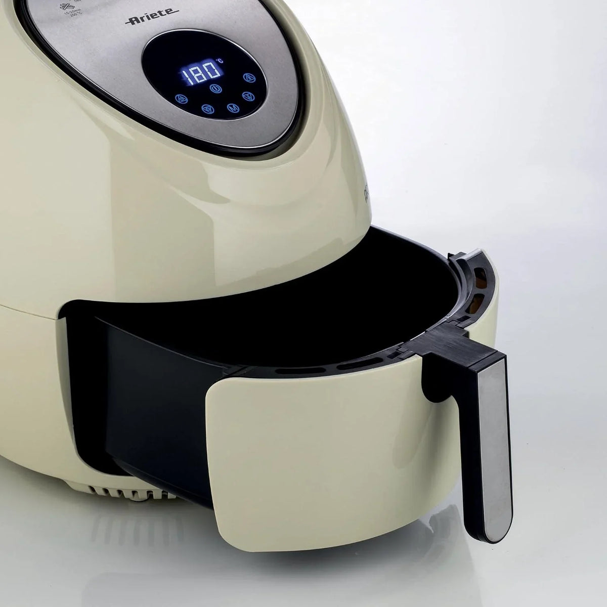 Ariete 4618/02- Freidora saludable XXL sin aceite (pantalla lcd, temporizador ajustable 60 min, 7 programas, temperatura ajustable 80-200ºc), color beige