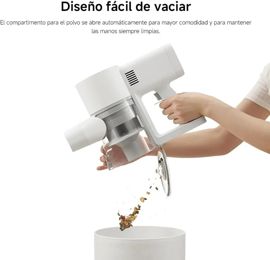 XIAOMI Aspiradora inalámbrica G20, 25 kPa / 150 AW, 60 min de autonomía, filtración 99.9%, con luz Frontal para detección de Polvo, Ideal para Suelos Duros, alfombras y Pelo de Mascotas